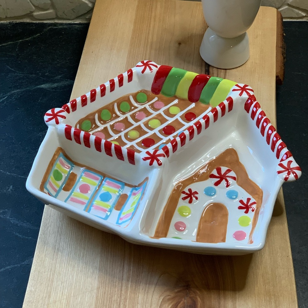 BOSTON WAREHOUSE | Christmas Snack Plate | Gingerbread House